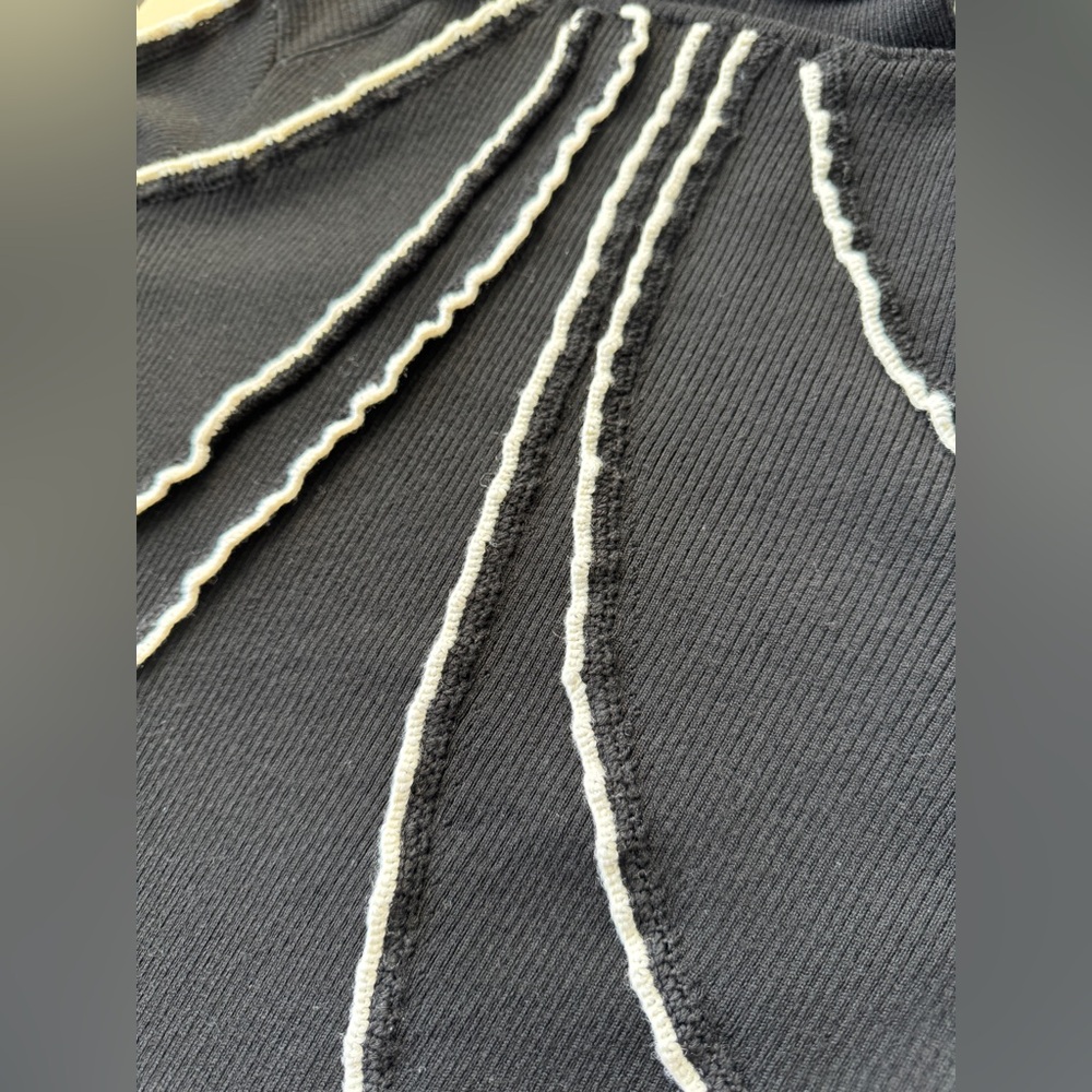 Sea New York "Elin" Ribbed Deconstructed Sweater -Size XL - Picture 16 of 16